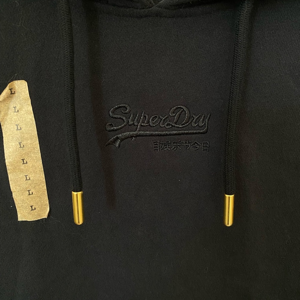 NWT Superdry VL Tonal EMB Hoodie size L - Picture 4 of 7